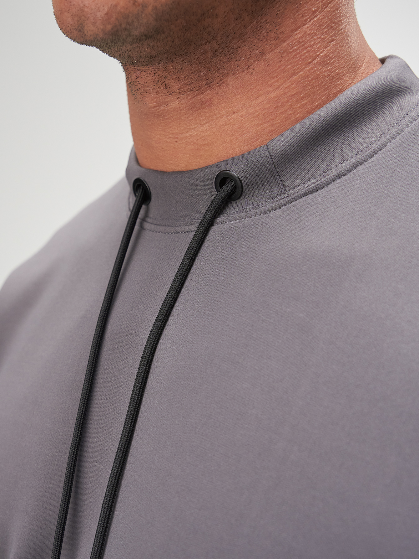 Arc Men'S Casual Crew Neck With Drawstring Design Long Sleeve Loose Sweatshirt With Pocket, Quick Dry, Autumn, Great Gift For Husband Or Boyfriend