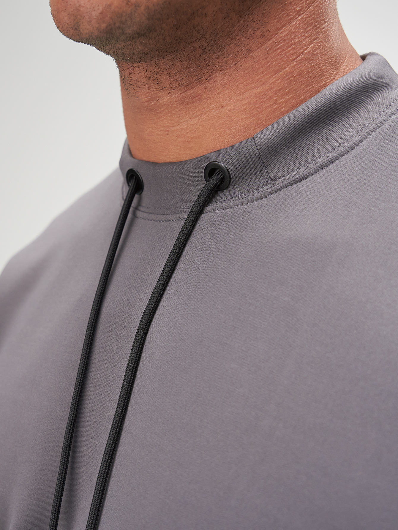 Arc Men'S Casual Crew Neck With Drawstring Design Long Sleeve Loose Sweatshirt With Pocket, Quick Dry, Autumn, Great Gift For Husband Or Boyfriend