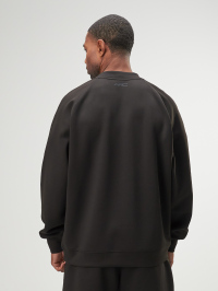 Arc Men'S Solid Color Crew Neck Raglan Sleeve Loose Casual Pullover Comfortable Sweatshirt With Zip Pocket, Autumn, Great Gift For Husband Or Boyfriend