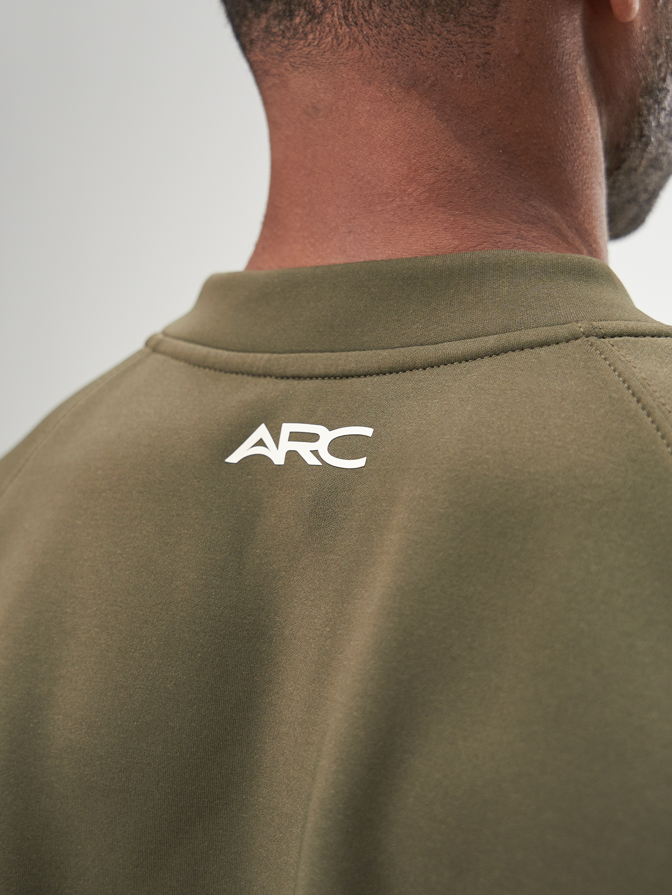 Arc Men'S Solid Color Crew Neck Raglan Sleeve Loose Casual Pullover Comfortable Sweatshirt With Zip Pocket, Autumn, Great Gift For Husband Or Boyfriend