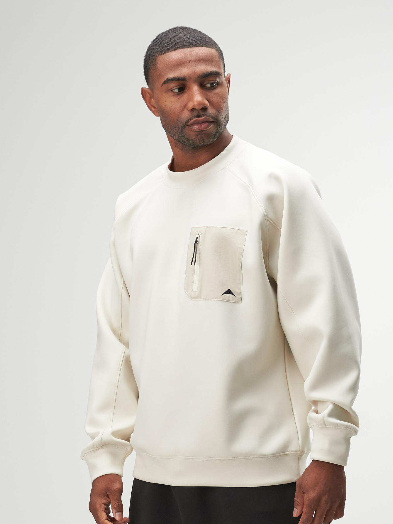 Men's Zipper Pocket Design Round Neck Long Sleeve Casual Sweatshirt