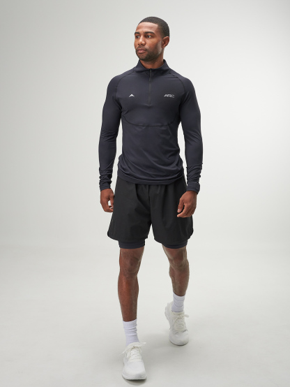 ARC Activewear 1/4 Zip Sweater Performance Top Gym Workout Long Sleeve