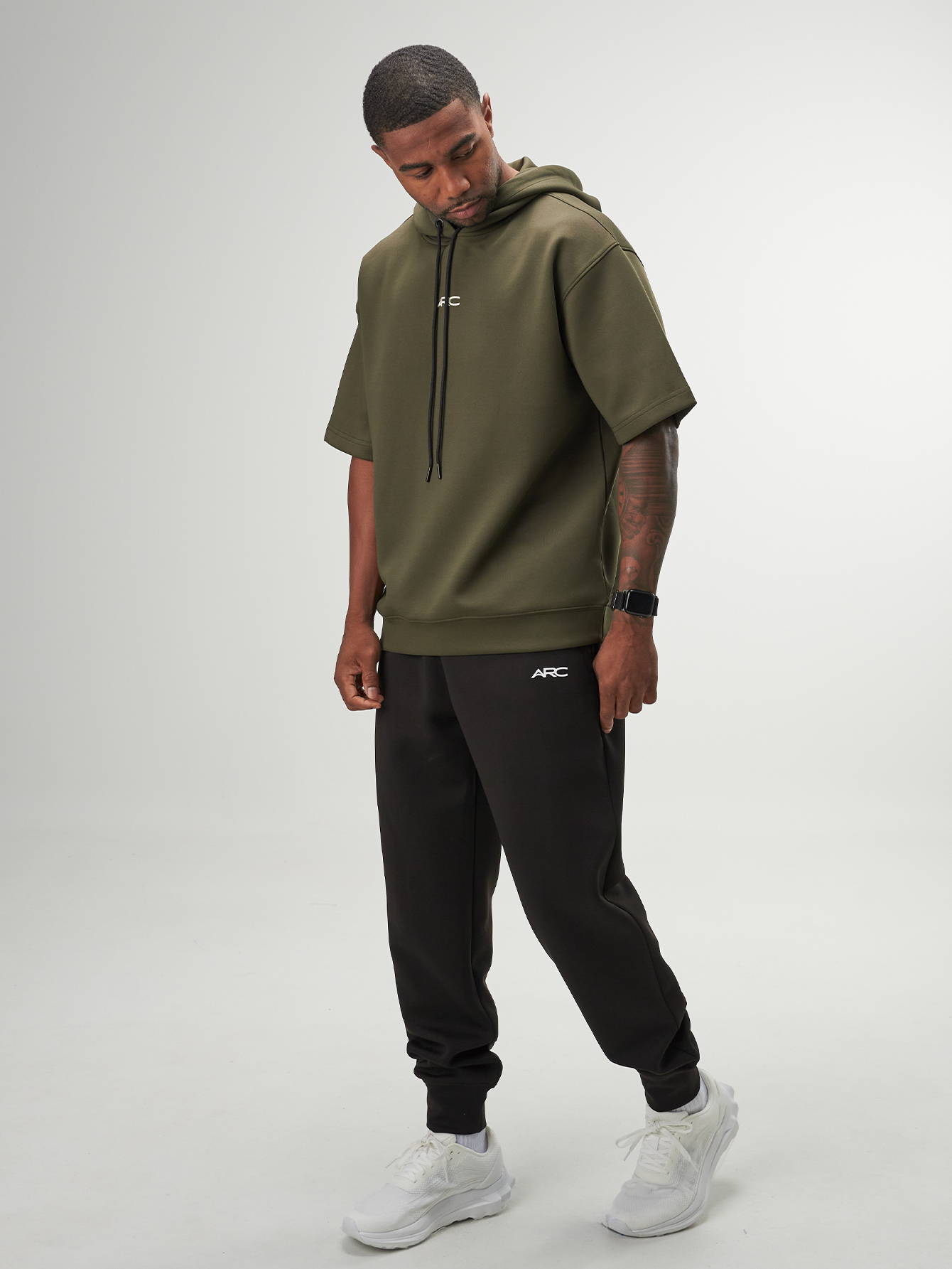 Arc Men'S Loose Fit Oversized Losse Fit Drop Shoulder Sleeveless Drawstrings Hoodies, Great Gift For Husband Or Boyfriend