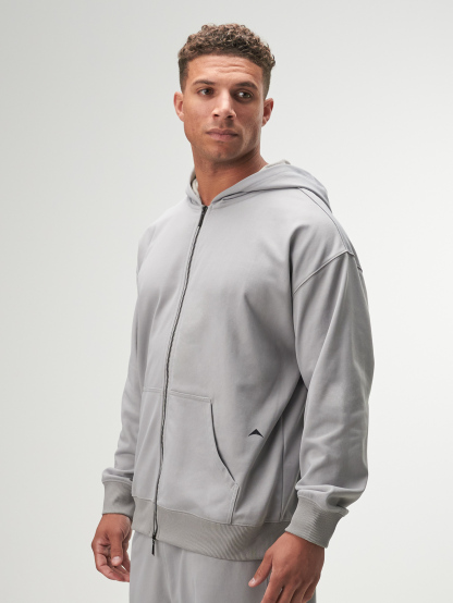 Arc Streetrush Men'S Street-Style Popular Ins Matching Basic Double Pocket Double Zipper Sweatshirt Sweatshirt, Casual Wear, Boyfriend/Husband Gift, Anniversary Gift, Mens Double Way Zip Up Hoodies