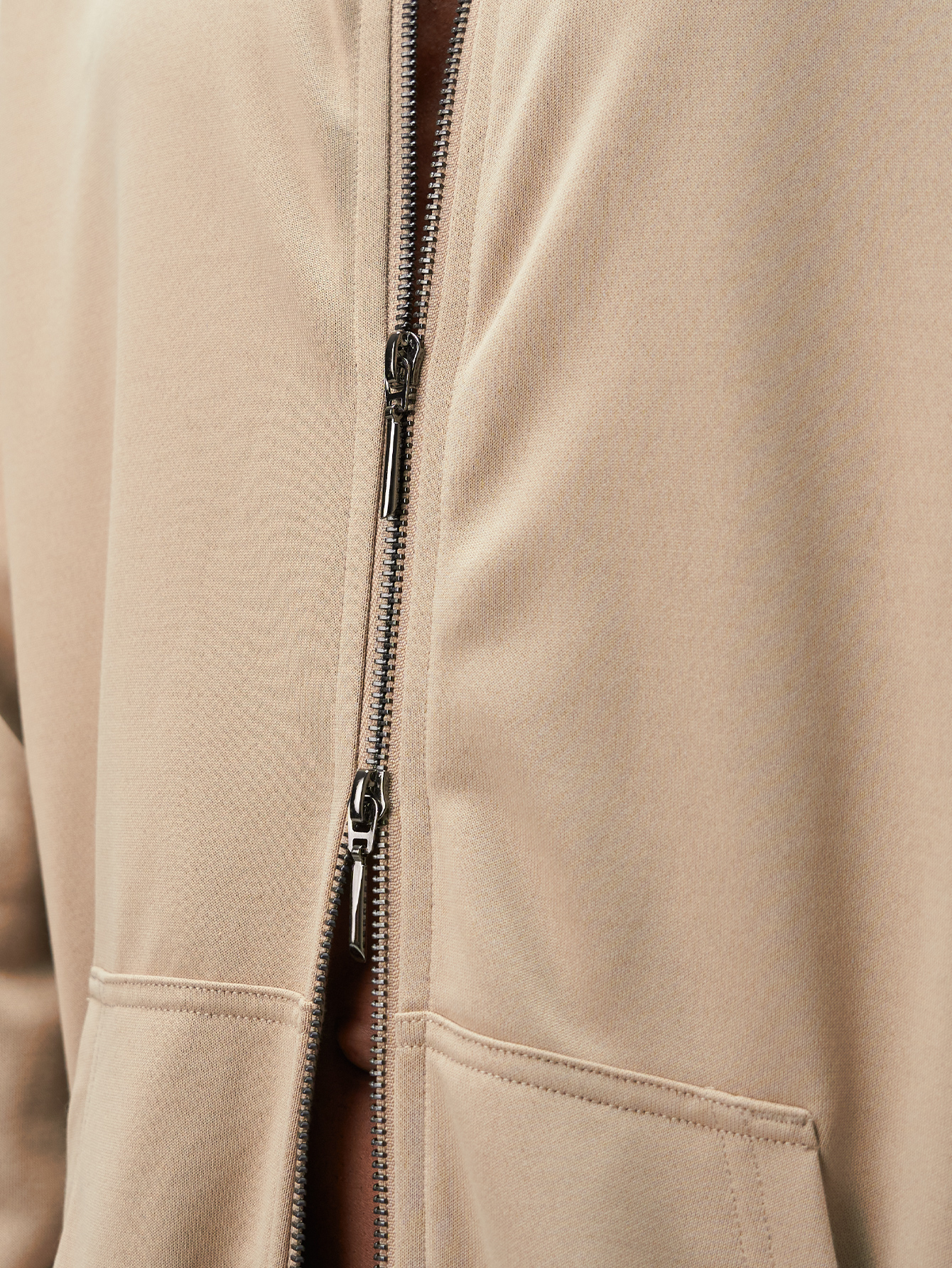 Arc Streetrush Men'S Street-Style Popular Ins Matching Basic Double Pocket Double Zipper Sweatshirt Sweatshirt, Casual Wear, Boyfriend/Husband Gift, Anniversary Gift, Mens Double Way Zip Up Hoodies