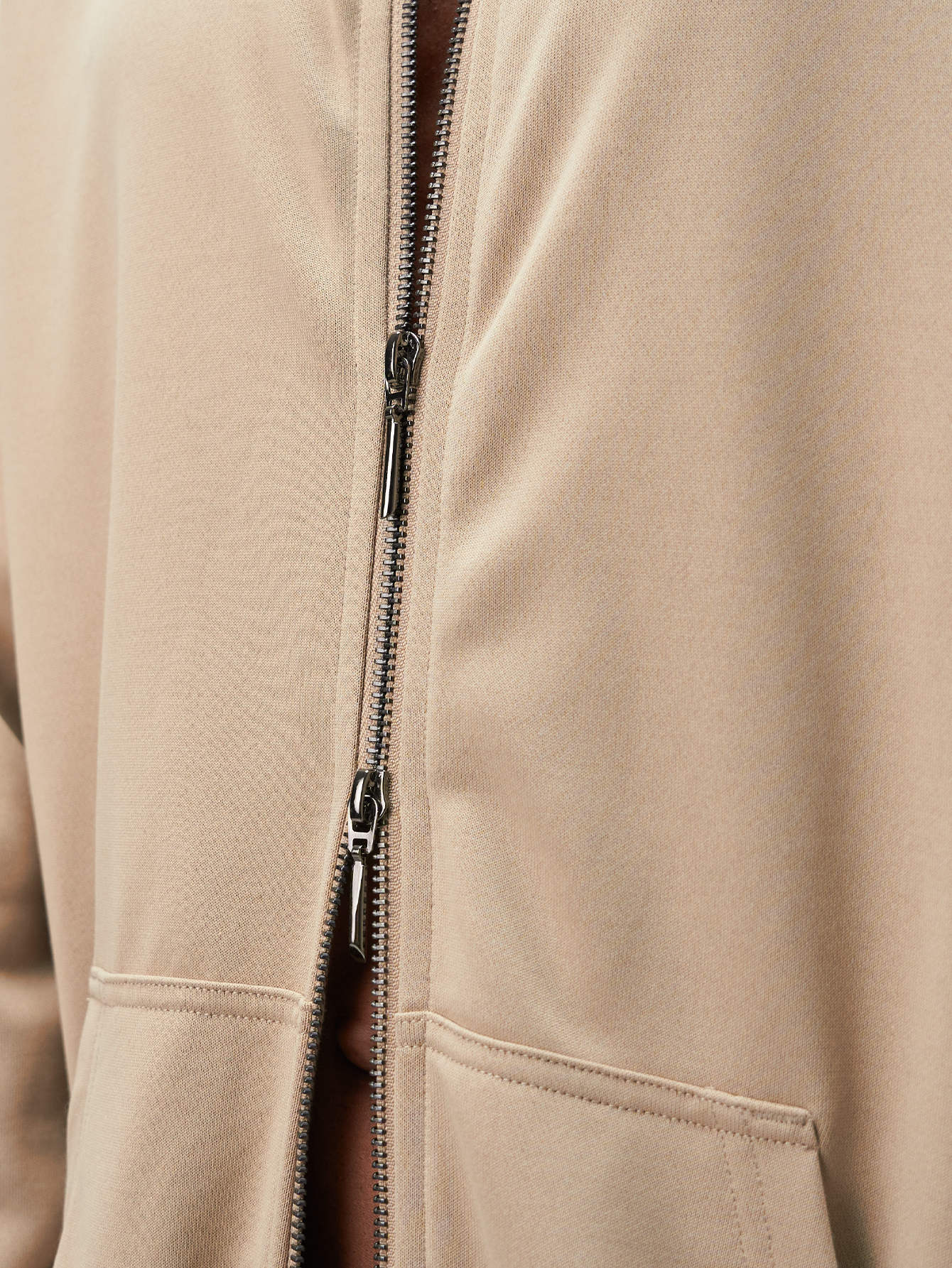 Arc Streetrush Men'S Street-Style Popular Ins Matching Basic Double Pocket Double Zipper Sweatshirt Sweatshirt, Casual Wear, Boyfriend/Husband Gift, Anniversary Gift, Mens Double Way Zip Up Hoodies