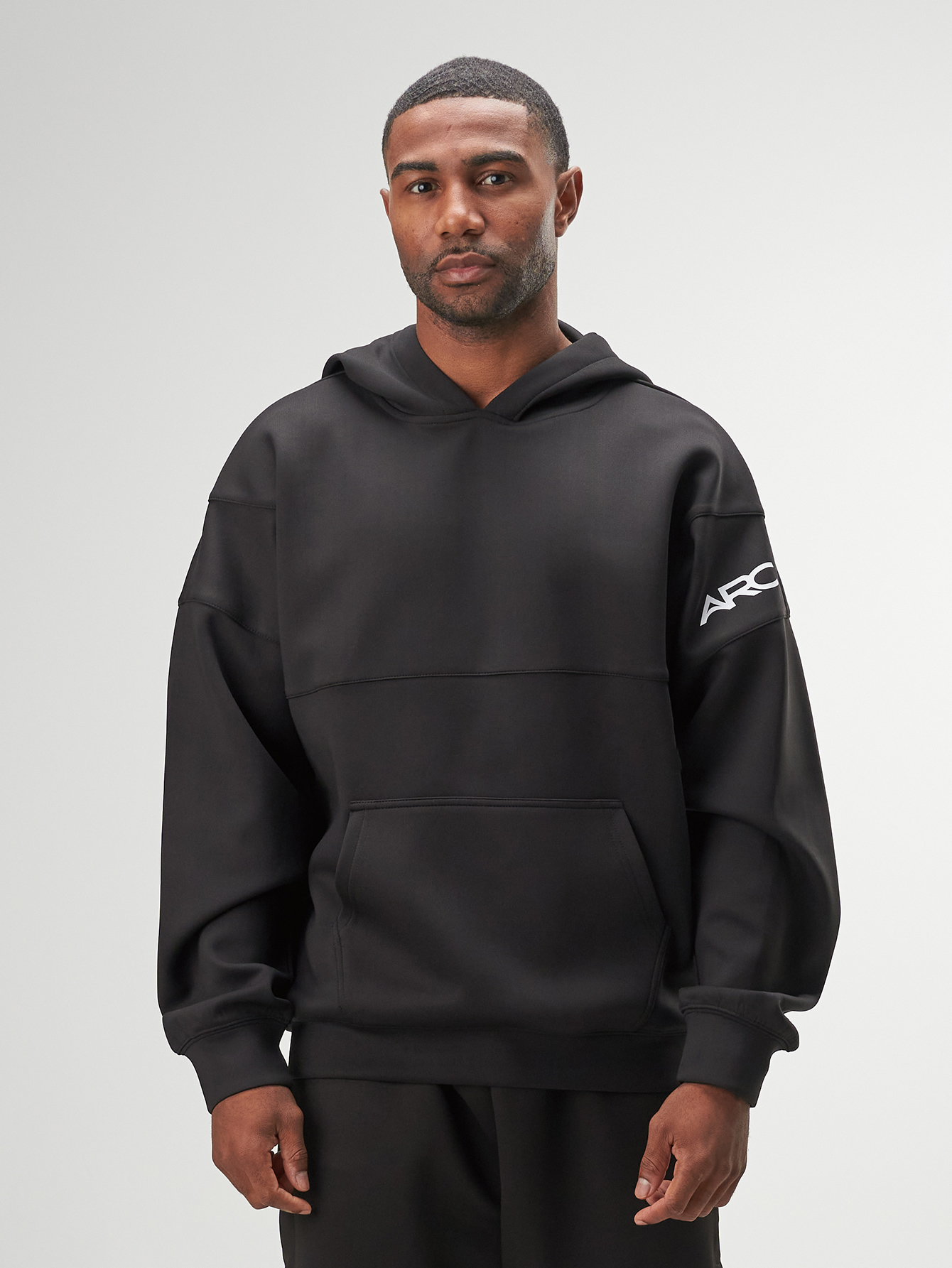 Arc Men'S Oversized Fit Drop Shpulder Hoodie With Pockets, Long Sleeve Casual Sweatshirt For Spring And Autumn, Suitable For Casual, Commuting, Outdoor Activities, Holidays, Great Gift For Husband Or Boyfriend