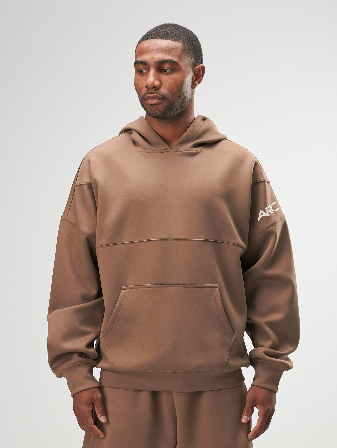 Arc Men'S Oversized Fit Drop Shpulder Hoodie With Pockets, Long Sleeve Casual Sweatshirt For Spring And Autumn, Suitable For Casual, Commuting, Outdoor Activities, Holidays, Great Gift For Husband Or Boyfriend