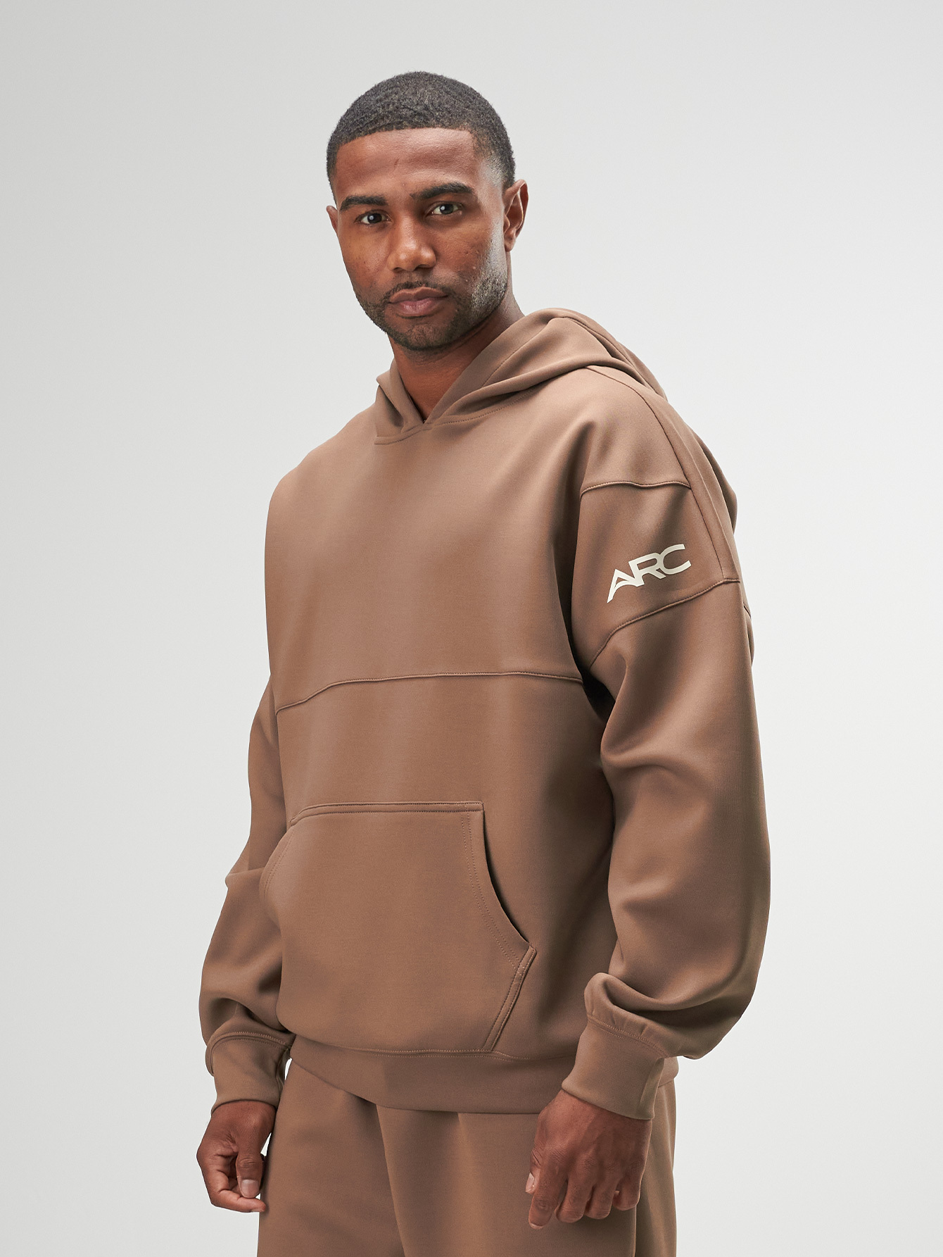 Arc Men'S Oversized Fit Drop Shpulder Hoodie With Pockets, Long Sleeve Casual Sweatshirt For Spring And Autumn, Suitable For Casual, Commuting, Outdoor Activities, Holidays, Great Gift For Husband Or Boyfriend