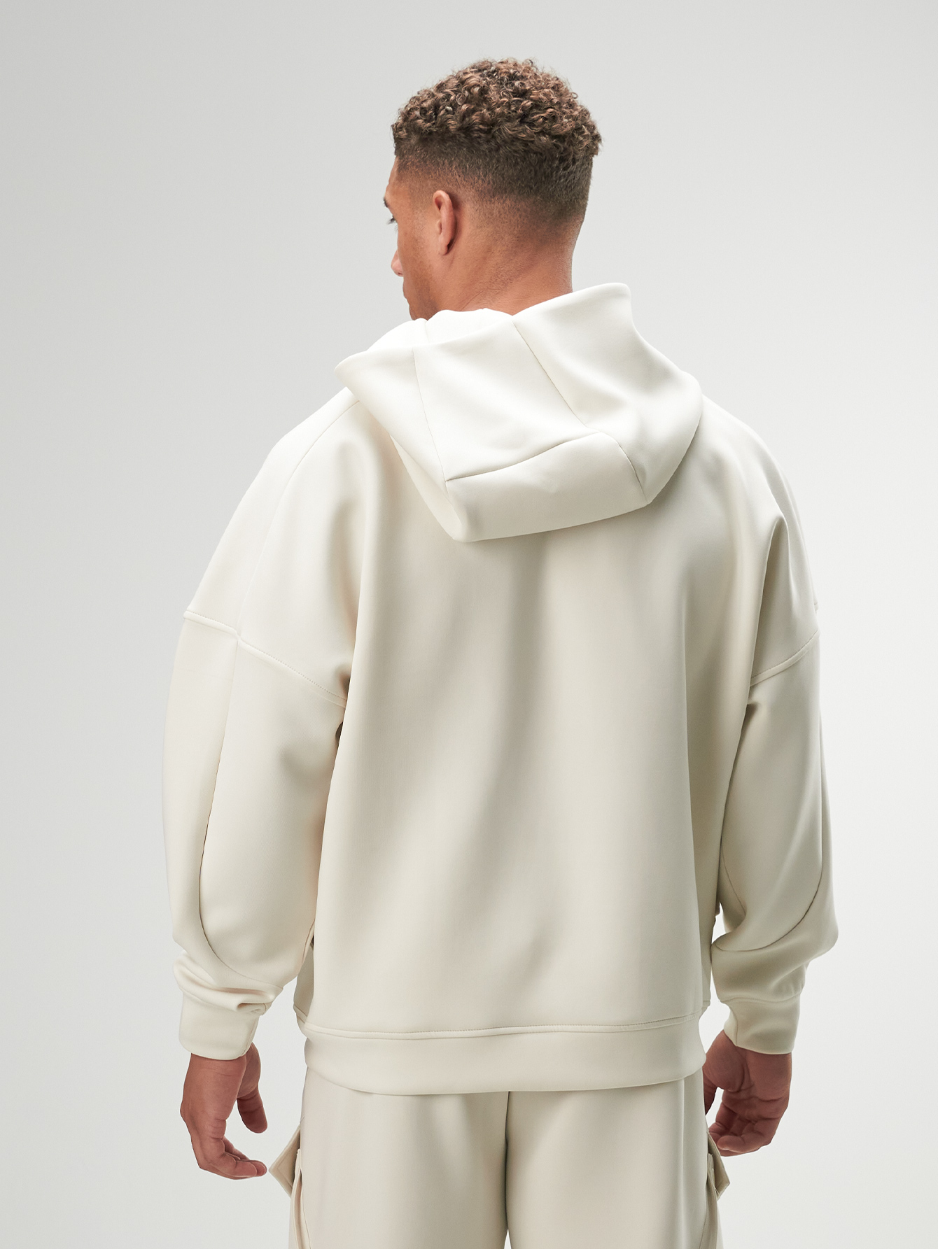 ARC Men's Casual Solid Color Hoodie Full Zip Comfortable Fall Autumn