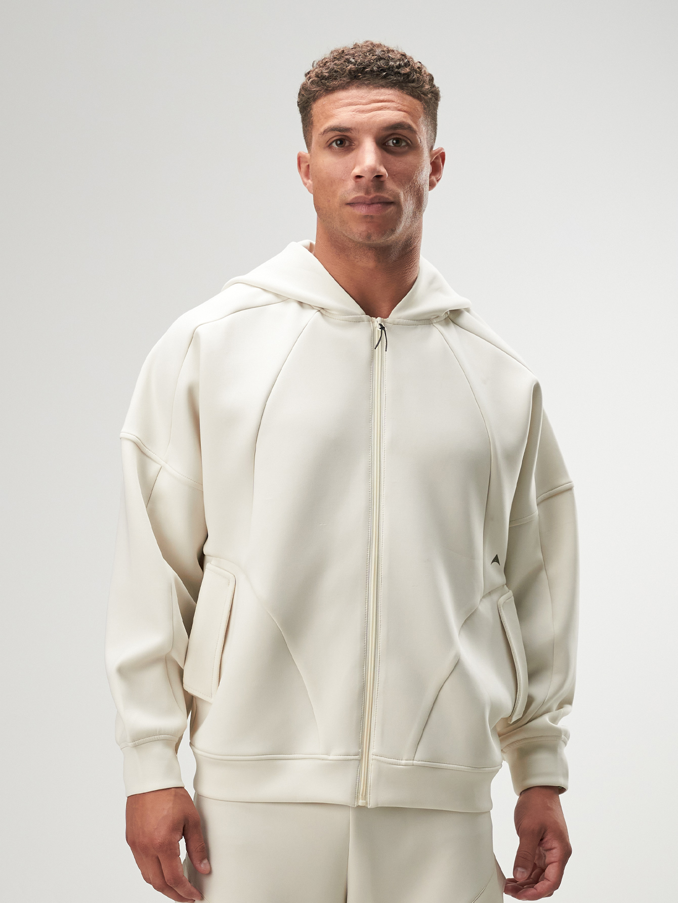 ARC Men's Casual Solid Color Hoodie Full Zip Comfortable Fall Autumn