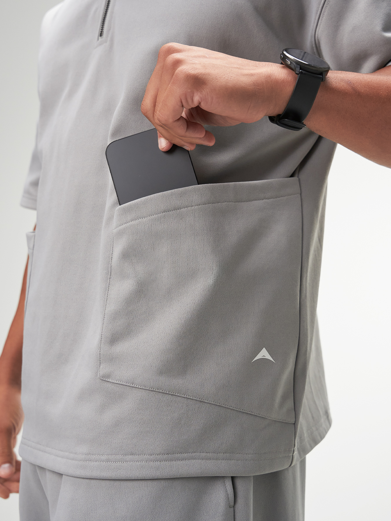 ARC Activewear 1/4 Zip Sweater Performance Top Gym Workout Short Sleeve