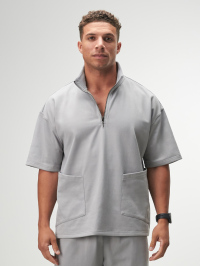 ARC Activewear 1/4 Zip Sweater Performance Top Gym Workout Short Sleeve