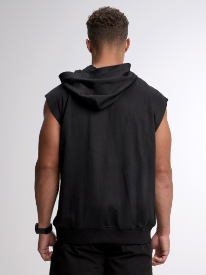 Evolve Cap Sleeve Hoodie - Black