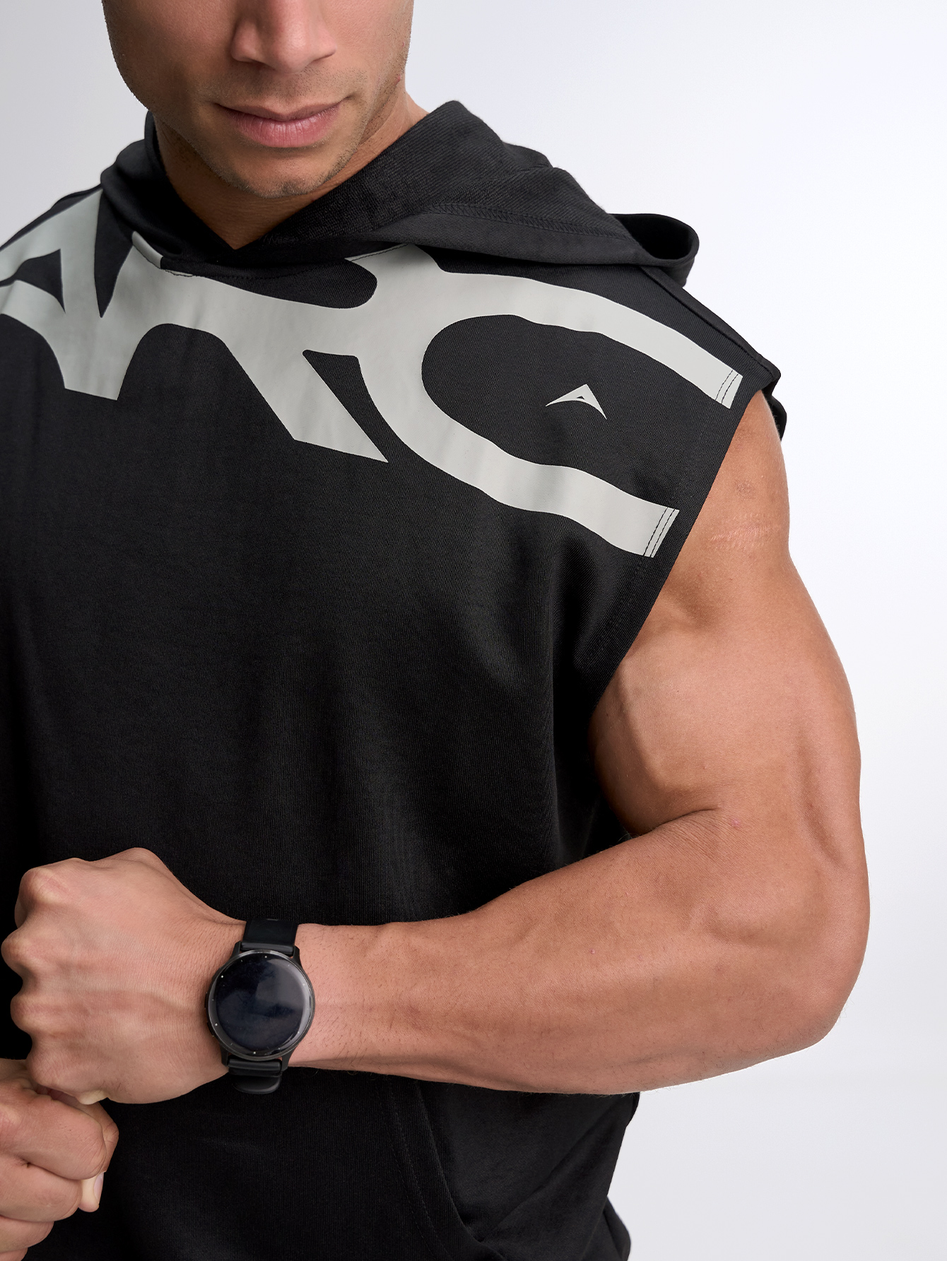 Evolve Cap Sleeve Hoodie - Black