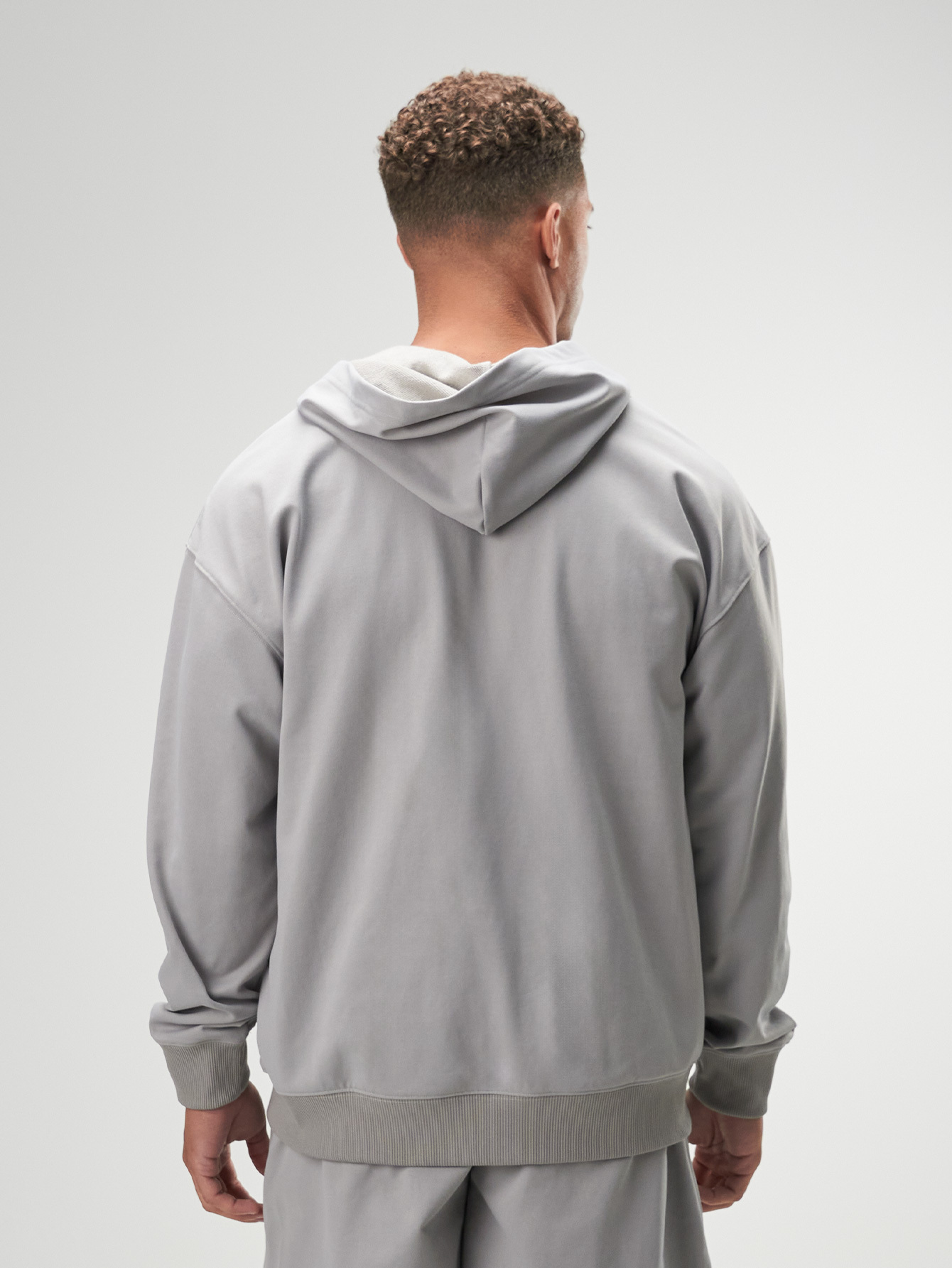 ARC Activewear Oversized Full Zip Hoodie Performance Top Gym Workout Jacket Pullover