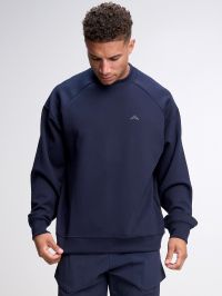 Men's Casual Loose Fit Raglan Sleeve Crew Neck Sweatshirt, Autumn