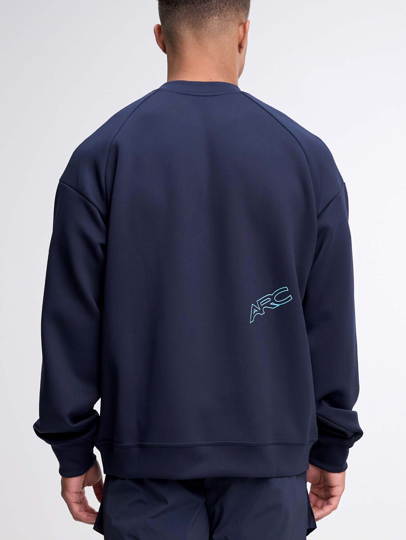 Men's Casual Loose Fit Raglan Sleeve Crew Neck Sweatshirt, Autumn