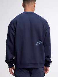 Men's Casual Loose Fit Raglan Sleeve Crew Neck Sweatshirt, Autumn