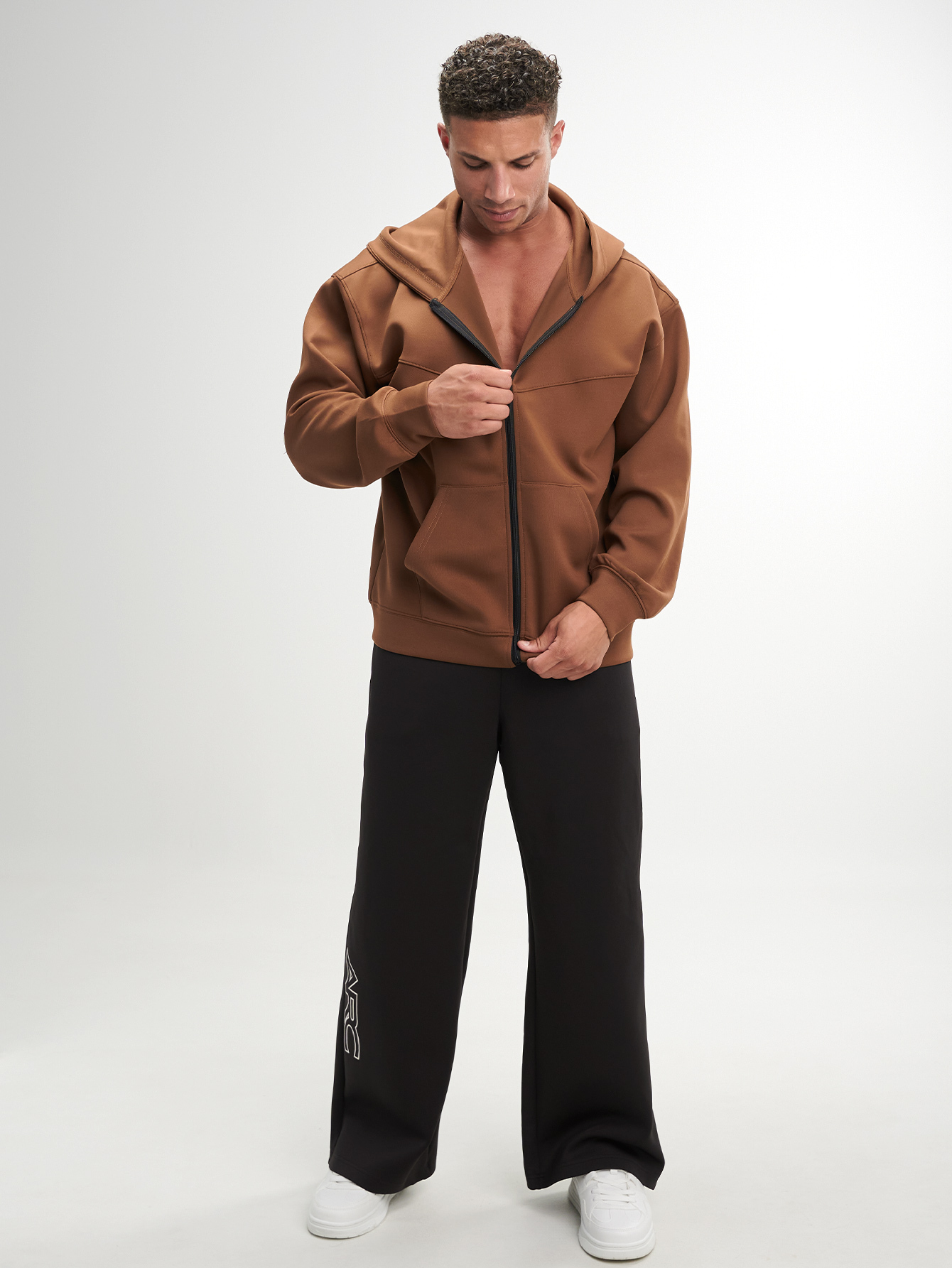 ARC Men's Oversized Boyfriend Cardigan Confident Streetwear Lifestyle Breathable With Pockets Hoodie