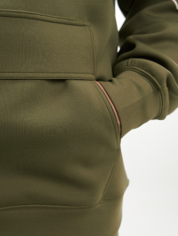 Men's Letter Print Raglan Sleeve Pocket Hoodie Sweatshirt, Green