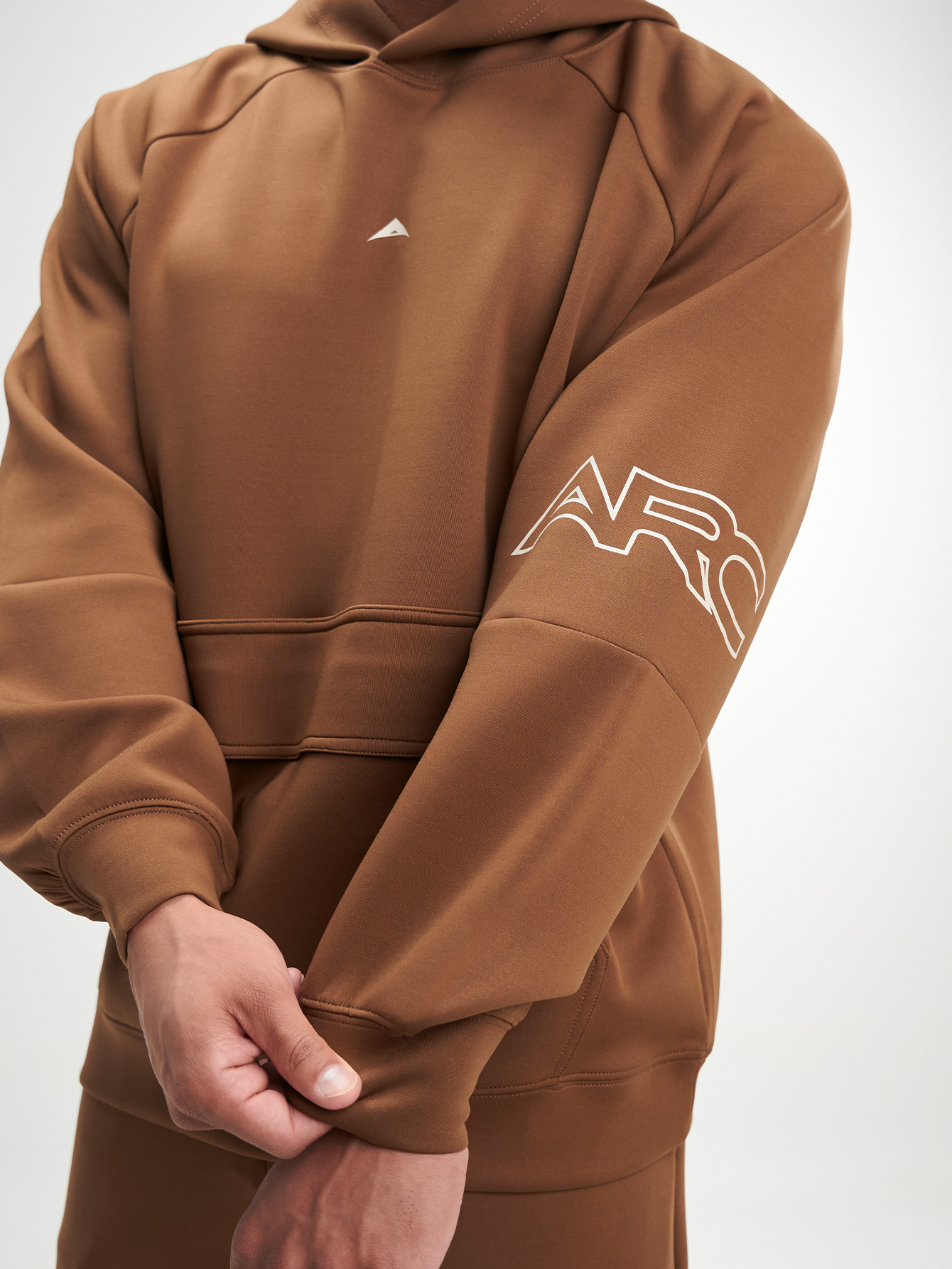 Men's Letter Print Raglan Sleeve Pocket Hoodie Sweatshirt