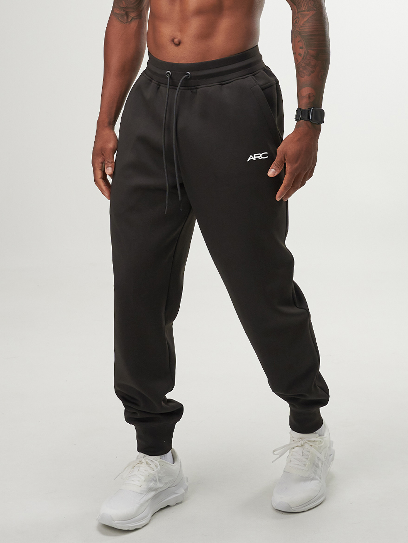 ARC Activewear Jogger Pants Trousers Performance Bottoms Gym Workout Fitness Running Leisure Wear