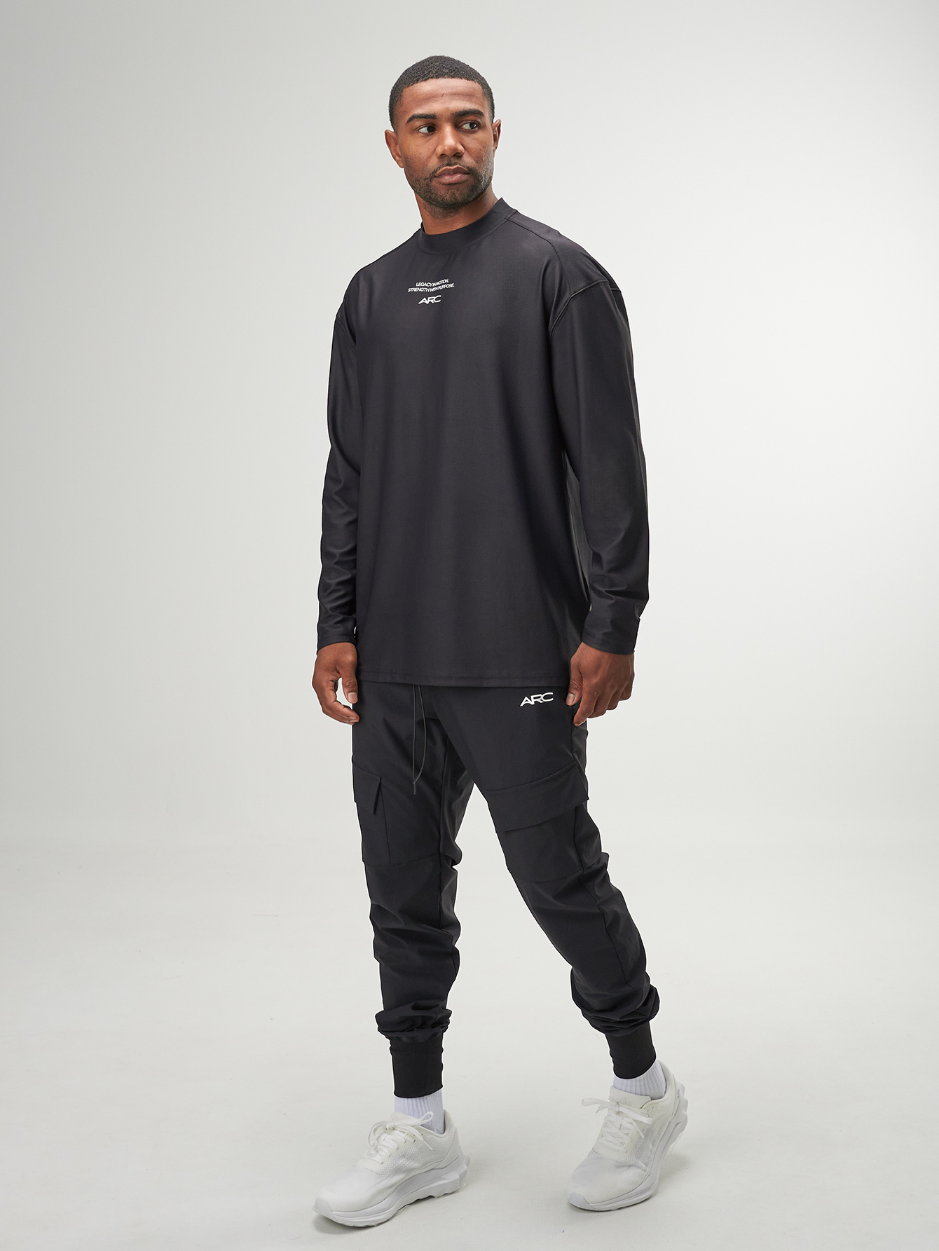 ARC Activewear Jogger Pants Trousers Performance Bottoms Gym Workout Fitness Running Leisure Wear