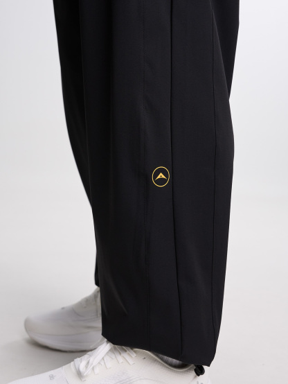 Men's Black Drawstring Waist Loose Fit Jogger Pants
