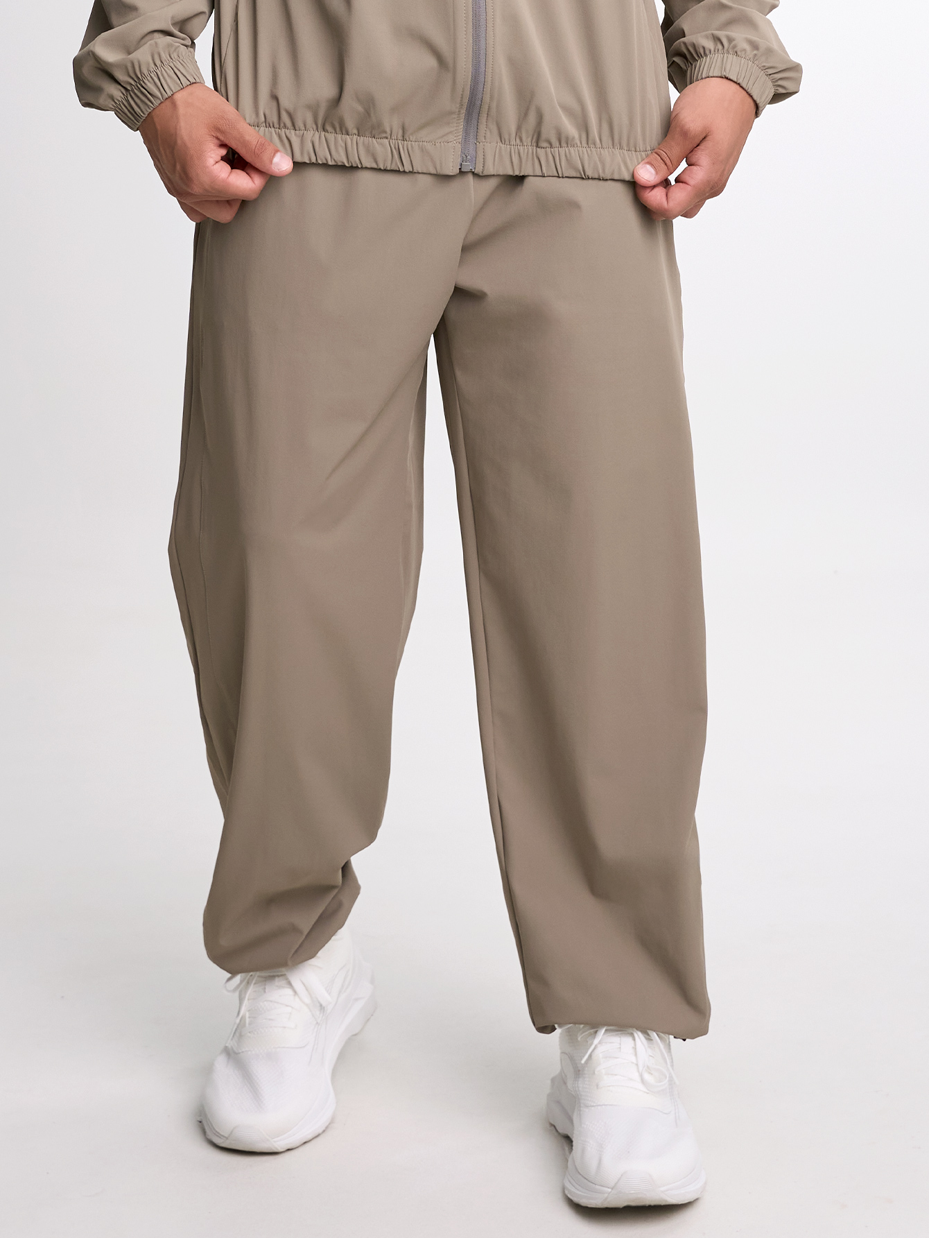 Men's Khaki Drawstring Waist Fashionable Sweatpants