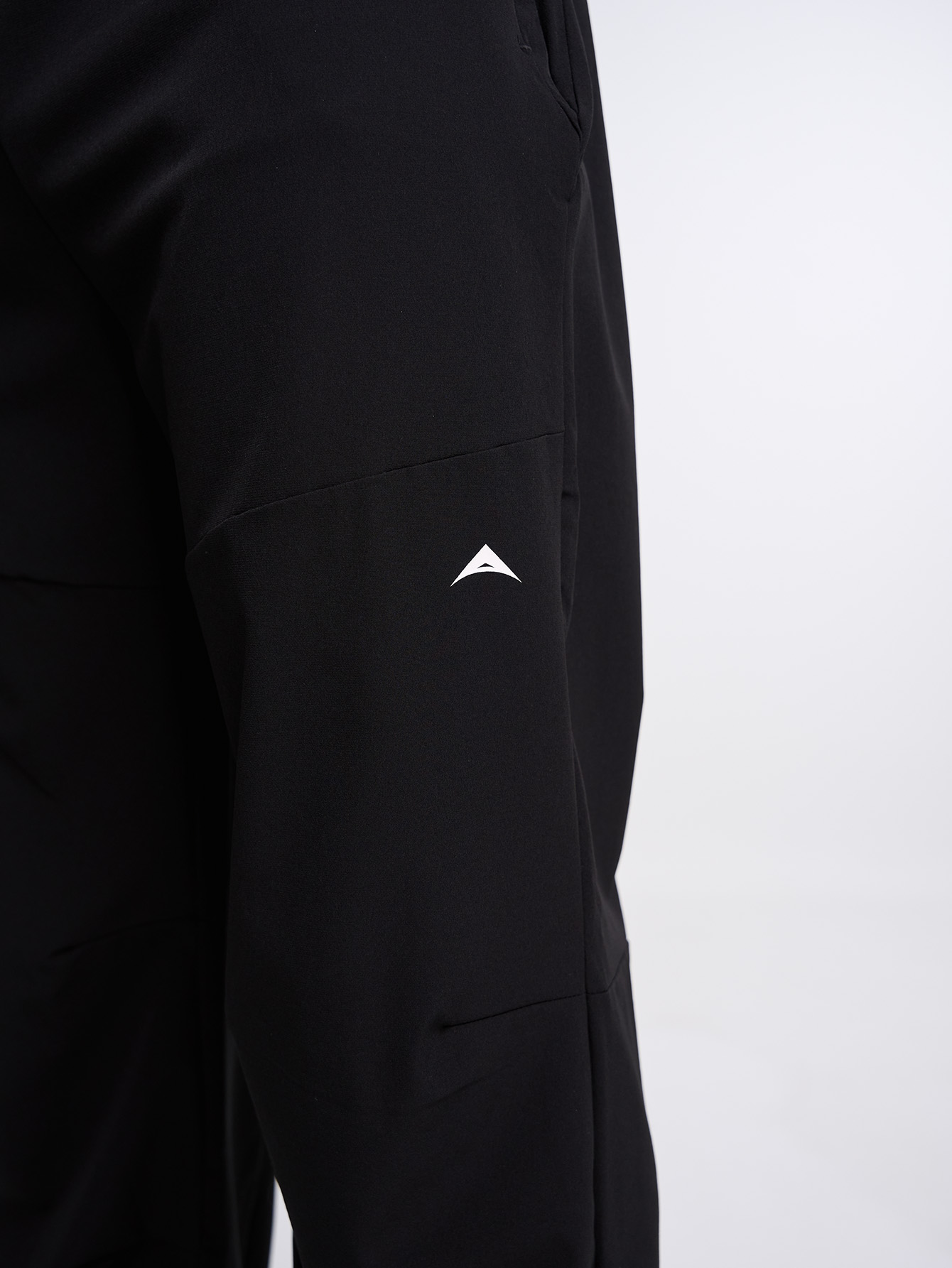 Men's Black Drawstring Waist Straight Loose Casual Pants