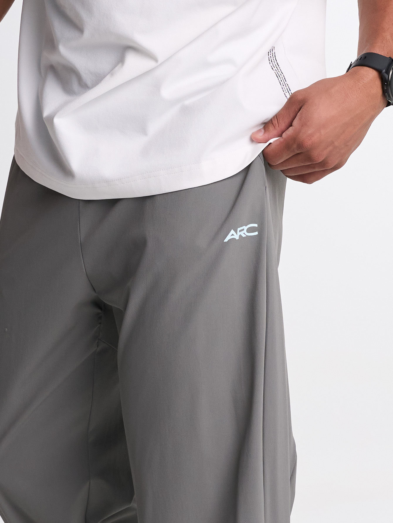 Men's Elastic Waist Pockets Wide Leg Loose Pants, Fall