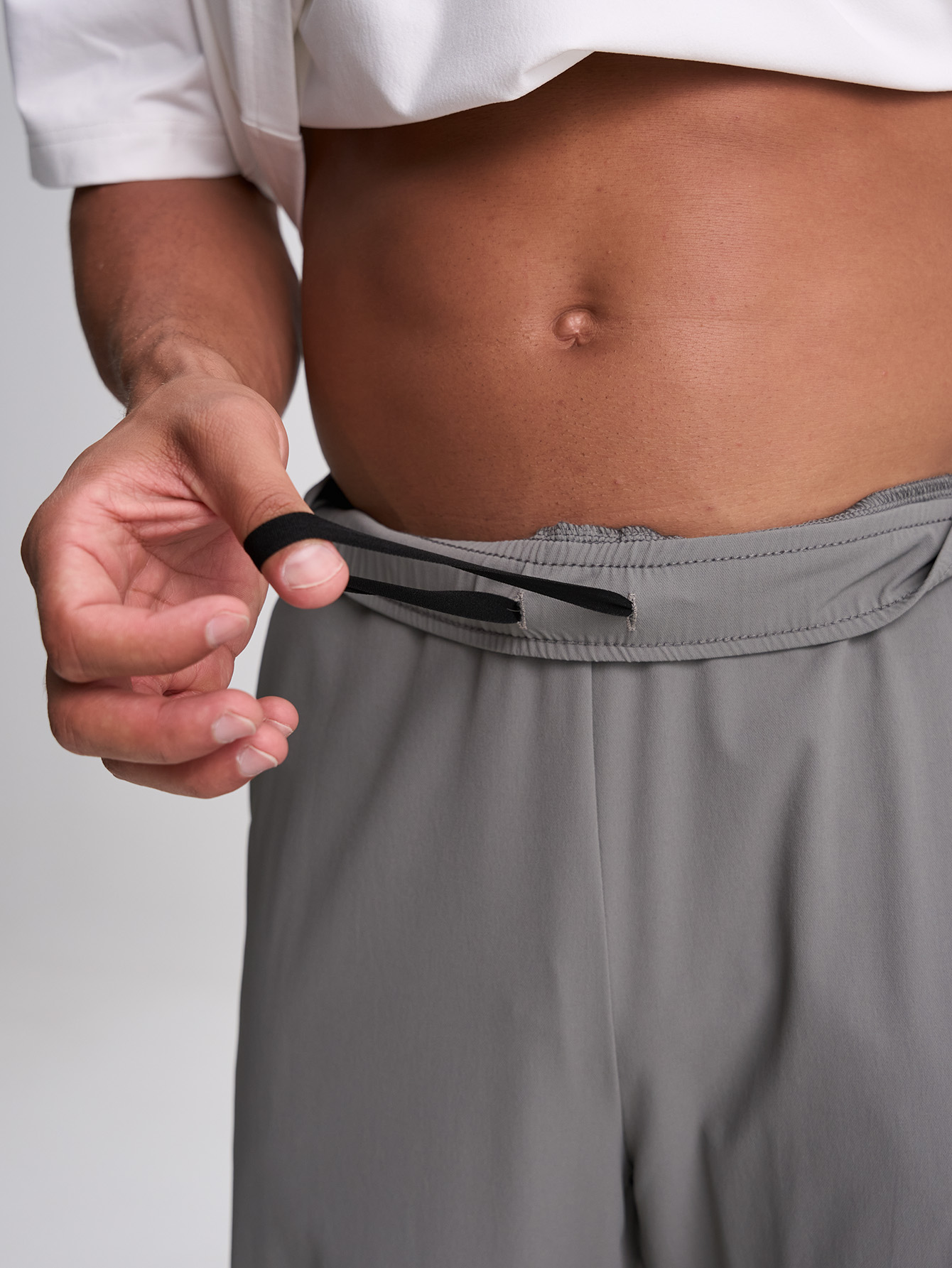 Men's Elastic Waist Pockets Wide Leg Loose Pants, Fall