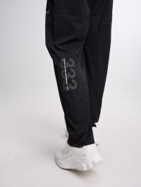 Men's Solid Color Elastic Waist Pockets Tapered Sports Pants