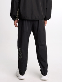 Men's Solid Color Elastic Waist Pockets Tapered Sports Pants