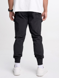 Men's Elastic Waist Zipper Pocket Casual Tapered Sports Pants