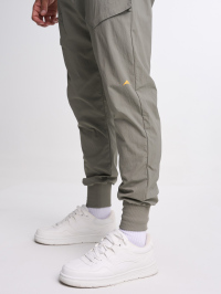 Men's Elastic Waist Zipper Pocket Casual Tapered Sports Pants