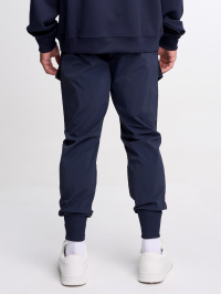Men's Elastic Waist Zipper Pocket Casual Tapered Sports Pants