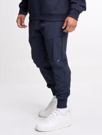 Men's Elastic Waist Zipper Pocket Casual Tapered Sports Pants