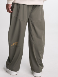 Men's Elastic Waist Pockets Wide Leg Loose Pants, Fall