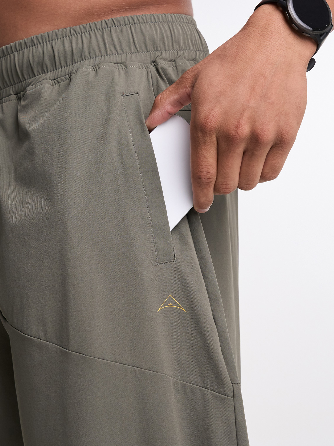 Men's Elastic Waist Pockets Wide Leg Loose Pants, Fall