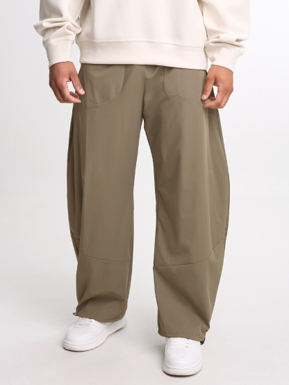Centered Wide Leg Pant - Taupe