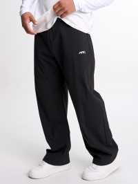 Men's Elastic Waist Pockets Wide Leg Loose Pants, Fall