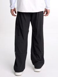 Men's Elastic Waist Pockets Wide Leg Loose Pants, Fall