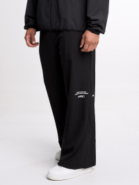 Men's Letter Print Elastic Waist Pockets Tapered Sports Pants