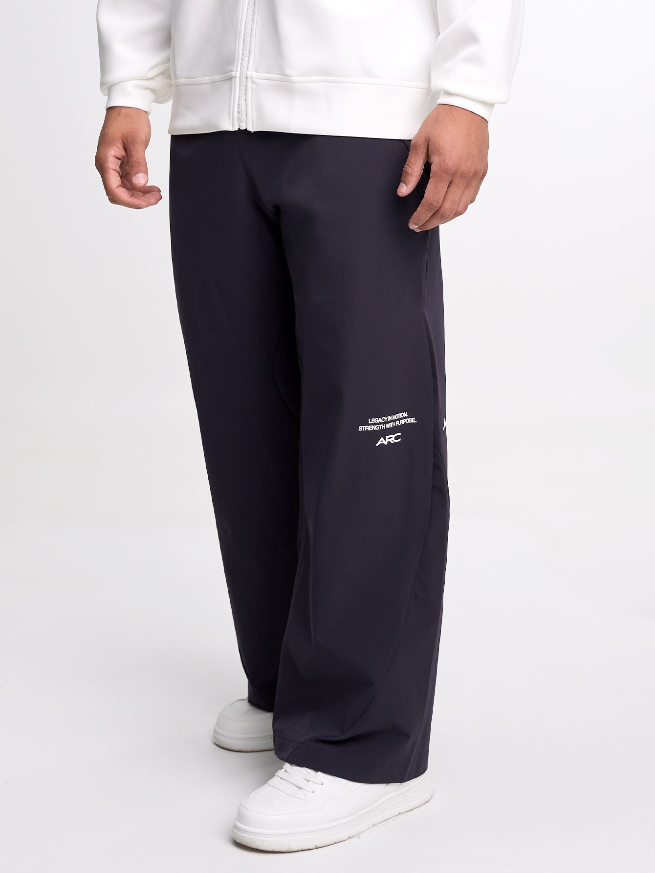 Men's Elastic Waist Wide Leg Loose Casual Pants