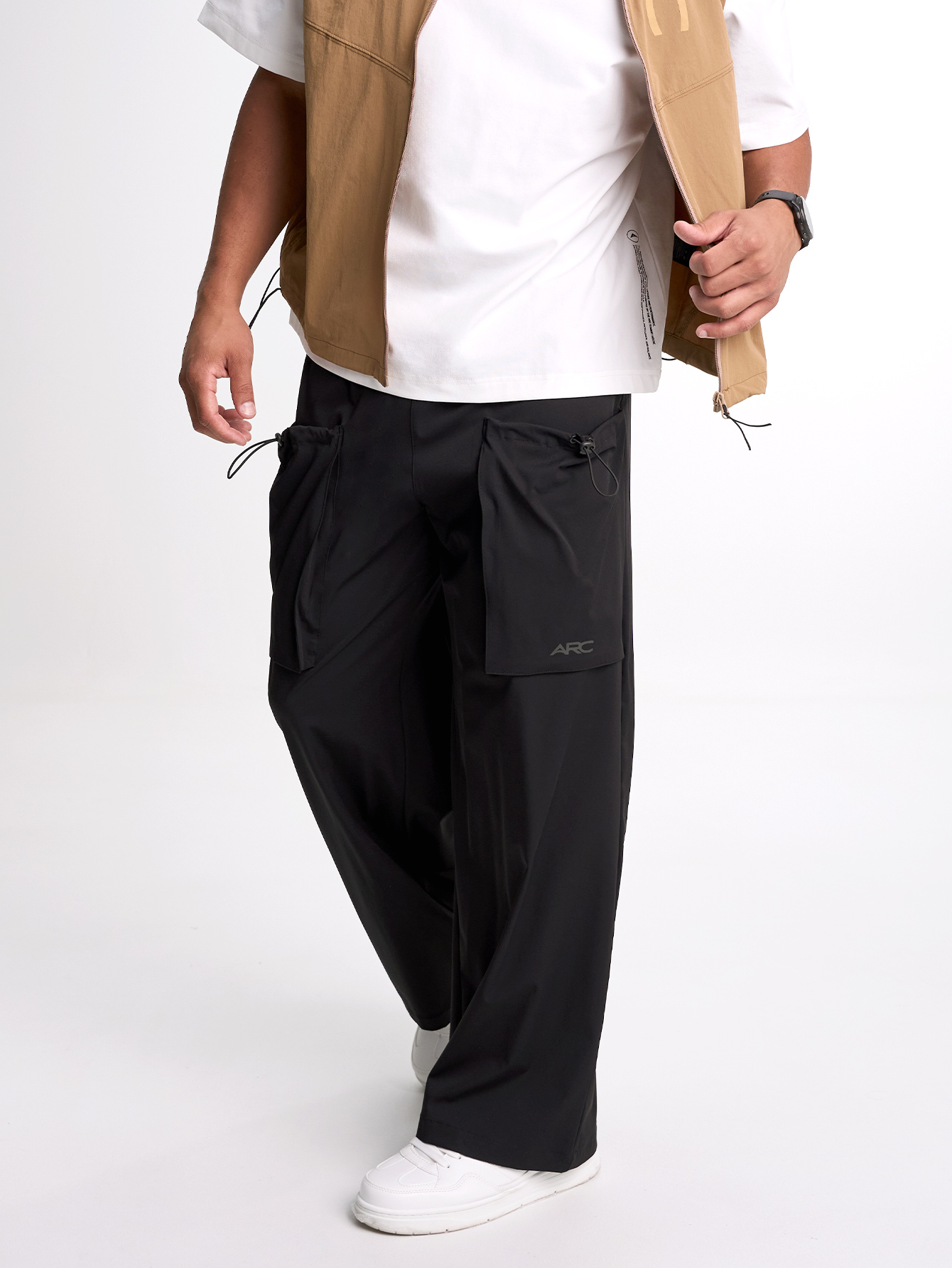 Men's Drawstring Waist Loose Fit Jogger Pants