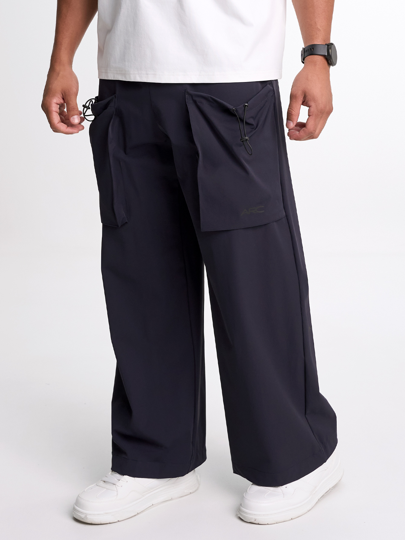 Men's Drawstring Waist Loose Fit Jogger Pants