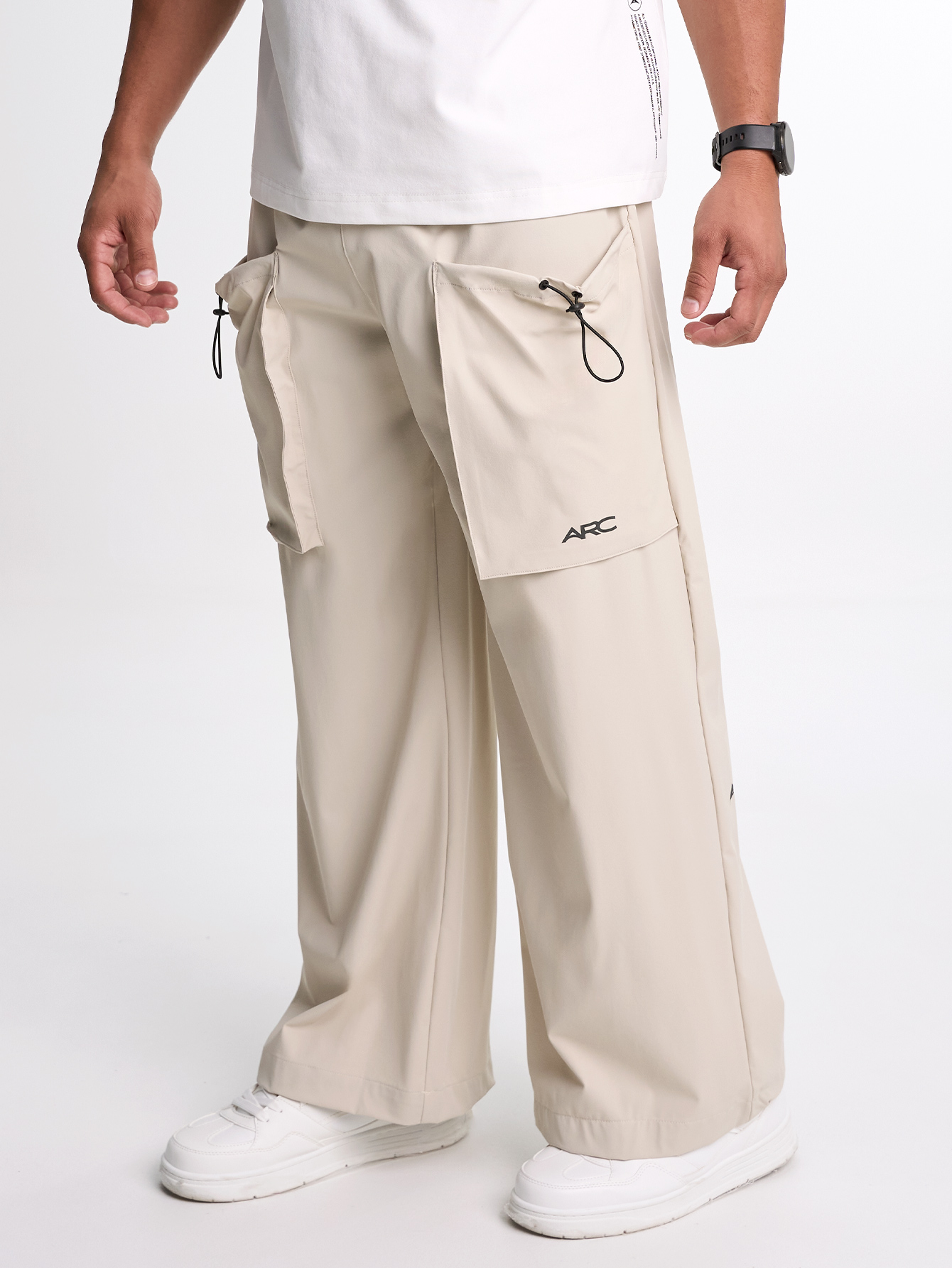 Men's Drawstring Waist Loose Fit Jogger Pants