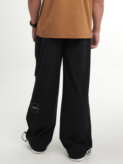 Casual Fashion Versatile Loose Solid Color Men Pants, Fall